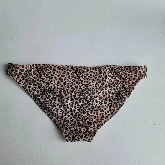 Candies Swim Bikini Bottom Size Large Juniors Swimwear Tan Brown Cheetah Print - Picture 8 of 8